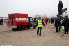 January 1, 2022  New York ,   Coney Island Polar Bear Plunge. This year the Polar Bear Plunge returned after last year's Covid  outbreak. Revelers enjoy the water.
Participant  prior to massive cardiac event and Emergency medical personnel try and revive him before transporting him to area hospital.