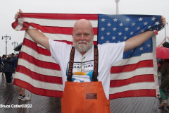 January 1, 2022  New York ,   Coney Island Polar Bear Plunge. This year the Polar Bear Plunge returned after last year's Covid  outbreak. Revelers enjoy the water.