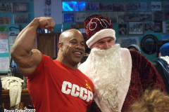 January 1, 2022  New York ,   Coney Island Polar Bear Plunge. This year the Polar Bear Plunge returned after last year's Covid  outbreak. Revelers enjoy the water.
Victor Martinez retired international federation of BodyBuilders professional BodyBuilder and runner up in the Mr. Olympia contest and a winner of the Arnold Classic.