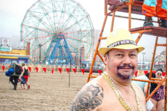 The Polar Bear Plunge commenced after a two year hiatus. An overcast and chilly day, spectators and participants took to the beach to keep on the ol’ tradition that kick starts many peoples’ year with a shock awakening of the senses. Brooklyn, NYC, NY. 01.01.22 (C) Bianca Otero