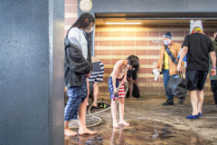 The Polar Bear Plunge commenced after a two year hiatus. An overcast and chilly day, spectators and participants took to the beach to keep on the ol’ tradition that kick starts many peoples’ year with a shock awakening of the senses. Brooklyn, NYC, NY. 01.01.22 (C) Bianca Otero