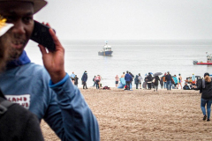 The Polar Bear Plunge commenced after a two year hiatus. An overcast and chilly day, spectators and participants took to the beach to keep on the ol’ tradition that kick starts many peoples’ year with a shock awakening of the senses. Brooklyn, NYC, NY. 01.01.22 (C) Bianca Otero