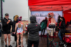 The Polar Bear Plunge commenced after a two year hiatus. An overcast and chilly day, spectators and participants took to the beach to keep on the ol’ tradition that kick starts many peoples’ year with a shock awakening of the senses. Brooklyn, NYC, NY. 01.01.22 (C) Bianca Otero