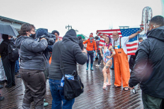 The Polar Bear Plunge commenced after a two year hiatus. An overcast and chilly day, spectators and participants took to the beach to keep on the ol’ tradition that kick starts many peoples’ year with a shock awakening of the senses. Brooklyn, NYC, NY. 01.01.22 (C) Bianca Otero