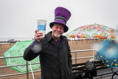 The Polar Bear Plunge commenced after a two year hiatus. An overcast and chilly day, spectators and participants took to the beach to keep on the ol’ tradition that kick starts many peoples’ year with a shock awakening of the senses. Brooklyn, NYC, NY. 01.01.22 (C) Bianca Otero