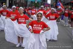 Little dancers perform during he 65 National Puerto Rican Day Parade. Celebrated by thousands who marched and cheered on along 5th avenue in Manhattan New York on Sunday, June 12, 2022 The 2022 Parade was dedicated to the municipality of Cidra, Puerto Rico. Known as the Pueblo de la Eterna Primavera (Town of Eternal Spring), Cidra is located in the central, mountainous region of the island.

Photography by Enid B. Alvarez