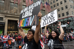 Thousands march in the first Puerto Rican Day Parade since COVID, many  with a political message, in New York, New York on June 12,  2022.  (Photo by Gabriele Holtermann/Sipa USA)