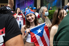 Thousands attend the first Puerto Rican Day Parade since COVID in New York, New York on June 12,  2022.  (Photo by Gabriele Holtermann/Sipa USA)