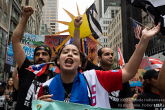 Thousands march in the first Puerto Rican Day Parade since COVID in New York, New York on June 12,  2022.  (Photo by Gabriele Holtermann/Sipa USA)