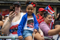 Thousands attend the first Puerto Rican Day Parade since COVID in New York, New York on June 12,  2022.  (Photo by Gabriele Holtermann/Sipa USA)
