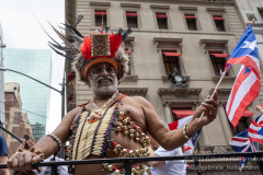 Thousands march in the first Puerto Rican Day Parade since COVID in New York, New York on June 12,  2022.  (Photo by Gabriele Holtermann/Sipa USA)
