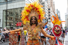 Thousands march in the first Puerto Rican Day Parade since COVID in New York, New York on June 12,  2022.  (Photo by Gabriele Holtermann/Sipa USA)