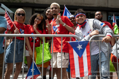 Thousands attend the first Puerto Rican Day Parade since COVID in New York, New York on June 12,  2022.  (Photo by Gabriele Holtermann/Sipa USA)