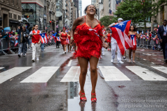 Thousands march in the first Puerto Rican Day Parade since COVID in New York, New York on June 12,  2022.  (Photo by Gabriele Holtermann/Sipa USA)