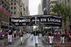 Thousands march in the first Puerto Rican Day Parade since COVID, many  with a political message, in New York, New York on June 12,  2022.  (Photo by Gabriele Holtermann/Sipa USA)