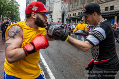 Thousands march in the first Puerto Rican Day Parade since COVID in New York, New York on June 12,  2022.  (Photo by Gabriele Holtermann/Sipa USA)