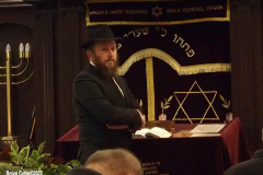 February 24, 2022  New York, 
Ukrainian Rabbi holds a prayer service for his congregation in a heavily populated Ukraine jewish neighborhood in Brooklyn N.Y. 
Rabbi Asher Altshul leads the Prayer service at Congregation Beth Shalom of Kings Bay.