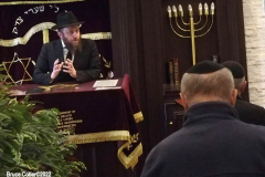 February 24, 2022  New York, 
Ukrainian Rabbi holds a prayer service for his congregation in a heavily populated Ukraine jewish neighborhood in Brooklyn N.Y. 
Rabbi Asher Altshul leads the Prayer service at Congregation Beth Shalom of Kings Bay.