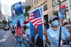 Eric Adams Supporters at a Pre-Debate Rally for the final Mayoral debate before Election Day outside 30 Rockefeller Center in New York City