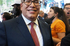 Mayoral Candidate Scott Stringer at a Pre-Debate Rally for the final Mayoral debate before Election Day outside 30 Rockefeller Center in New York City