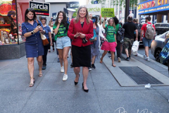 Mayoral Candidate Kathryn Garcia at a Pre-Debate Rally for the final Mayoral debate before Election Day outside 30 Rockefeller Center in New York City