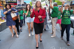 Mayoral Candidate Kathryn Garcia at a Pre-Debate Rally for the final Mayoral debate before Election Day outside 30 Rockefeller Center in New York City