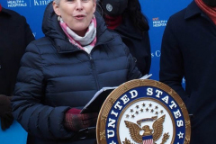 January16, 2022  NEW YORK Press Conference on The Maternal Health Bill held in front of Kings County Hospital in Brooklyn N.Y. with New York City Mayor Eric Adams and U.S. Senator Kristen Gillibrand.

 U.S. Senator Kristen Gillibrand