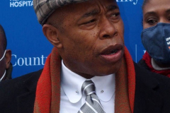 January16, 2022  NEW YORK Press Conference on The Maternal Health Bill held in front of Kings County Hospital in Brooklyn N.Y. with New York City Mayor Eric Adams and U.S. Senator Kristen Gillibrand.
N.Y.C. Mayor Eric Adams