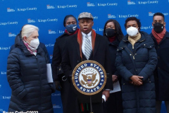 January16, 2022  NEW YORK Press Conference on The Maternal Health Bill held in front of Kings County Hospital in Brooklyn N.Y. with New York City Mayor Eric Adams and U.S. Senator Kristen Gillibrand.