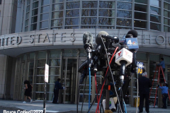 April 14, 2022  Brooklyn Federal Courthouse
press conference after arraignment of Frank R. James alleged Subway shooter.