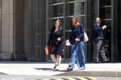 April 14, 2022  Brooklyn Federal Courthouse
press conference after arraignment of Frank R. James alleged Subway shooter. 
Attorneys for FrankR. James hold press conference outside the Federal Courthouse. Lead Attorney (Dressed in Black) Mia Eisner- Grynberg  (second chair attorney) Deirdre von Dorrnom of Federal Defenders