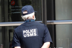 April 14, 2022  Brooklyn Federal Courthouse
press conference after arraignment of Frank R. James alleged Subway shooter. 
Attorneys for FrankR. James hold press conference outside the Federal Courthouse. 
United States Marshals provide court house security