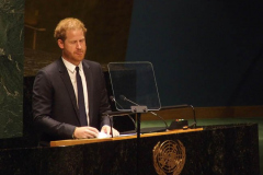 July 18, 2022  NEW YORK  United Nations 
Nelson Mandela Day. Prince Harry the Duke of Sussex gives the keynote address to members of the General Assembly