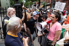 Pro-choice protestors clash with pro-life supporters outside Old St. Pat's Basilica on July 2, 2022, in New York, NY. (Photo by Gabriele Holtermann/Sipa USA)