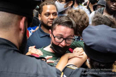 NYPD officers try to clear the way for a pro-life procession to Planned Parenthood  as pro-abortion protestors push back on July 2, 2022, in New York, NY. (Video by Gabriele Holtermann/Sipa USA)