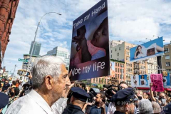 Pro-life supporters march to Planned Parenthood on July 2, 2022, in New York, NY. (Photo by Gabriele Holtermann/Sipa USA)