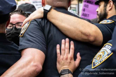 NYPD officers try to clear the way for a pro-life procession to Planned Parenthood  as pro-abortion protestors push back on July 2, 2022, in New York, NY. (Video by Gabriele Holtermann/Sipa USA)