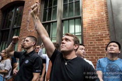 Pro-life supporters pray the rosary outside Planned Parenthood on July 2, 2022, in New York, NY. (Photo by Gabriele Holtermann/Sipa USA)