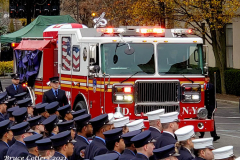 December 8,2021  New York , funeral for Probationary Firefighter Vincent L. Malveaux
held at the Christian Cultural Center in Brooklyn N.Y. City officials and the N.Y. Mayor Bill de Blasio attended the service