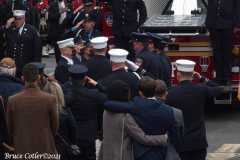 December 8,2021  New York , funeral for Probationary Firefighter Vincent L. Malveaux
held at the Christian Cultural Center in Brooklyn N.Y. City officials and the N.Y. Mayor Bill de Blasio attended the service