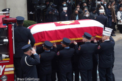 December 8,2021  New York , funeral for Probationary Firefighter Vincent L. Malveaux
held at the Christian Cultural Center in Brooklyn N.Y. City officials and the N.Y. Mayor Bill de Blasio attended the service