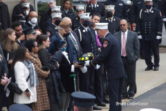 December 8,2021  New York , funeral for Probationary Firefighter Vincent L. Malveaux
held at the Christian Cultural Center in Brooklyn N.Y. City officials and the N.Y. Mayor Bill de Blasio attended the service