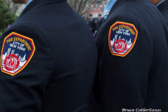 December 8,2021  New York , funeral for Probationary Firefighter Vincent L. Malveaux
held at the Christian Cultural Center in Brooklyn N.Y. City officials and the N.Y. Mayor Bill de Blasio attended the service