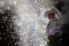 Professional bull rider Cooper Davis before competing in the Professional Bull Riders (PBR) Unleash The Beast Monster Energy Buckoff at the Garden inside Madison Square Garden in New York City on January 8, 2022. (Photo by Andrew Schwartz)