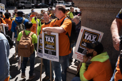 Protect Tax Fraud-Council of Carpenters Protest on Fifth Avenue 4-12-22 @Lori Hillsberg
