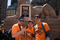 Protect Tax Fraud-Council of Carpenters Protest on Fifth Avenue 4-12-22 @Lori Hillsberg