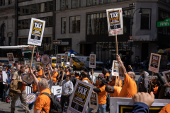 Protect Tax Fraud-Council of Carpenters Protest on Fifth Avenue 4-12-22 @Lori Hillsberg