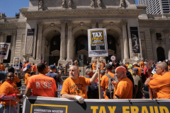 Protect Tax Fraud-Council of Carpenters Protest on Fifth Avenue 4-12-22 @Lori Hillsberg