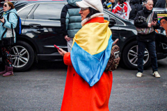 Thousands of all nationalities came together to protest the Ukrainian War in Times Square from noon well into the afternoon. Saturday, March 5, 2022. (C) Bianca Otero