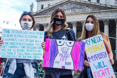 Hundreds of supporters gathered together for the #RallyForAbortionJustice today starting in Foley Square, lower Manhattan. As part of the annual Women’s March, this year the march took place in 650 locations in all 50 United States tagged in which numerous speakers, activists, politicians, advocates and supporters came together across the nation in fight for the rights of women. 
(C)Bianca Otero. October, 2, 2021.